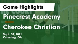 Pinecrest Academy  vs Cherokee Christian  Game Highlights - Sept. 30, 2021