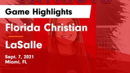 Florida Christian  vs LaSalle Game Highlights - Sept. 7, 2021