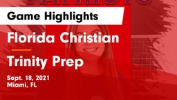 Florida Christian  vs Trinity Prep Game Highlights - Sept. 18, 2021