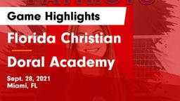 Florida Christian  vs Doral Academy Game Highlights - Sept. 28, 2021