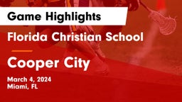 Florida Christian School vs Cooper City  Game Highlights - March 4, 2024