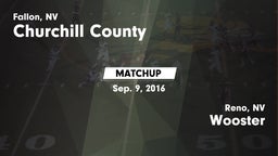 Matchup: Churchill County vs. Wooster  2016