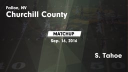 Matchup: Churchill County vs. S. Tahoe 2016