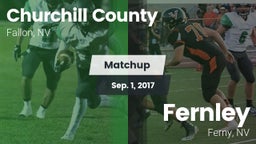Matchup: Churchill County vs. Fernley  2017