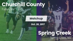 Matchup: Churchill County vs. Spring Creek  2017