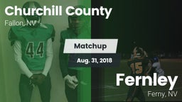 Matchup: Churchill County vs. Fernley  2018