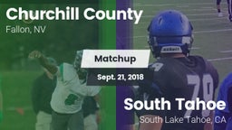Matchup: Churchill County vs. South Tahoe  2018