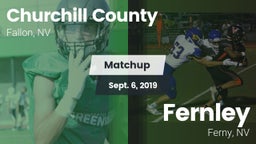 Matchup: Churchill County vs. Fernley  2019