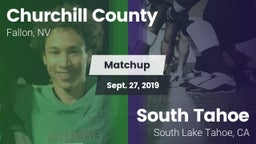 Matchup: Churchill County vs. South Tahoe  2019