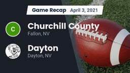 Recap: Churchill County  vs. Dayton  2021