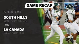 Recap: South Hills  vs. La Canada  2016
