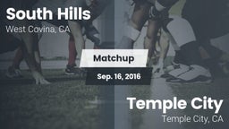 Matchup: South Hills vs. Temple City  2016