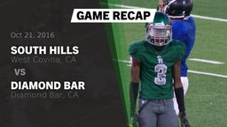 Recap: South Hills  vs. Diamond Bar  2016