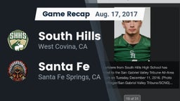 Recap: South Hills  vs. Santa Fe  2017