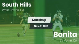 Matchup: South Hills vs. Bonita  2017