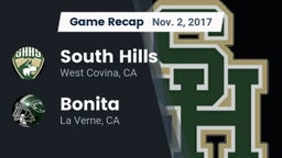 Recap: South Hills  vs. Bonita  2017