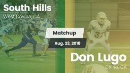 Matchup: South Hills vs. Don Lugo  2018