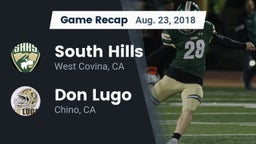 Recap: South Hills  vs. Don Lugo  2018