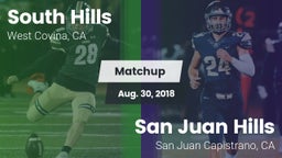 Matchup: South Hills vs. San Juan Hills  2018