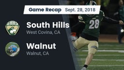 Recap: South Hills  vs. Walnut  2018