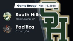 Recap: South Hills  vs. Pacifica  2018