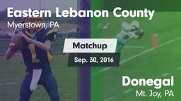 Matchup: Eastern Lebanon Coun vs. Donegal  2016