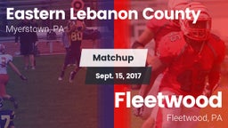 Matchup: Eastern Lebanon Coun vs. Fleetwood  2017