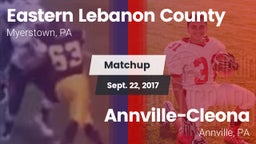 Matchup: Eastern Lebanon Coun vs. Annville-Cleona  2017