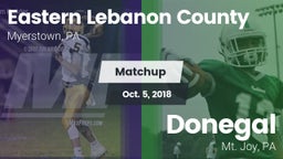 Matchup: Eastern Lebanon Coun vs. Donegal  2018