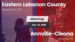 Matchup: Eastern Lebanon Coun vs. Annville-Cleona  2018