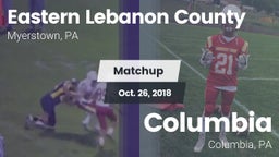 Matchup: Eastern Lebanon Coun vs. Columbia  2018