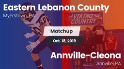 Matchup: Eastern Lebanon Coun vs. Annville-Cleona  2019