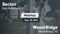 Matchup: Becton vs. Wood-Ridge  2016