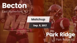 Matchup: Becton vs. Park Ridge  2017