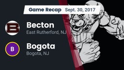 Recap: Becton  vs. Bogota  2017