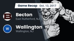Recap: Becton  vs. Wallington  2017