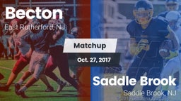 Matchup: Becton vs. Saddle Brook  2017