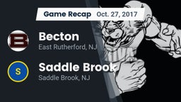 Recap: Becton  vs. Saddle Brook  2017