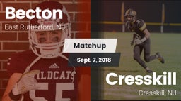 Matchup: Becton vs. Cresskill  2018