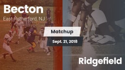 Matchup: Becton vs. Ridgefield  2018