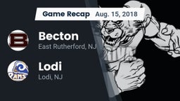 Recap: Becton  vs. Lodi  2018