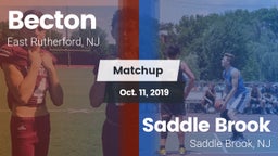 Matchup: Becton vs. Saddle Brook  2019