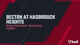 Becton football highlights BECTON AT HASBROUCK HEIGHTS