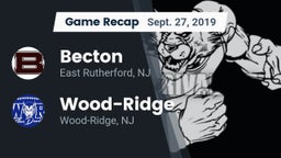 Recap: Becton  vs. Wood-Ridge  2019