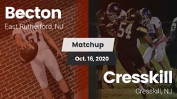 Matchup: Becton vs. Cresskill  2020