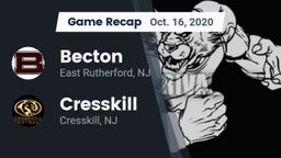 Recap: Becton  vs. Cresskill  2020