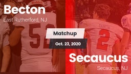 Matchup: Becton vs. Secaucus  2020