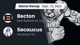 Recap: Becton  vs. Secaucus  2023