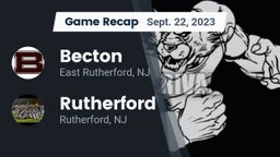 Recap: Becton  vs. Rutherford  2023