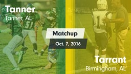 Matchup: Tanner vs. Tarrant  2016